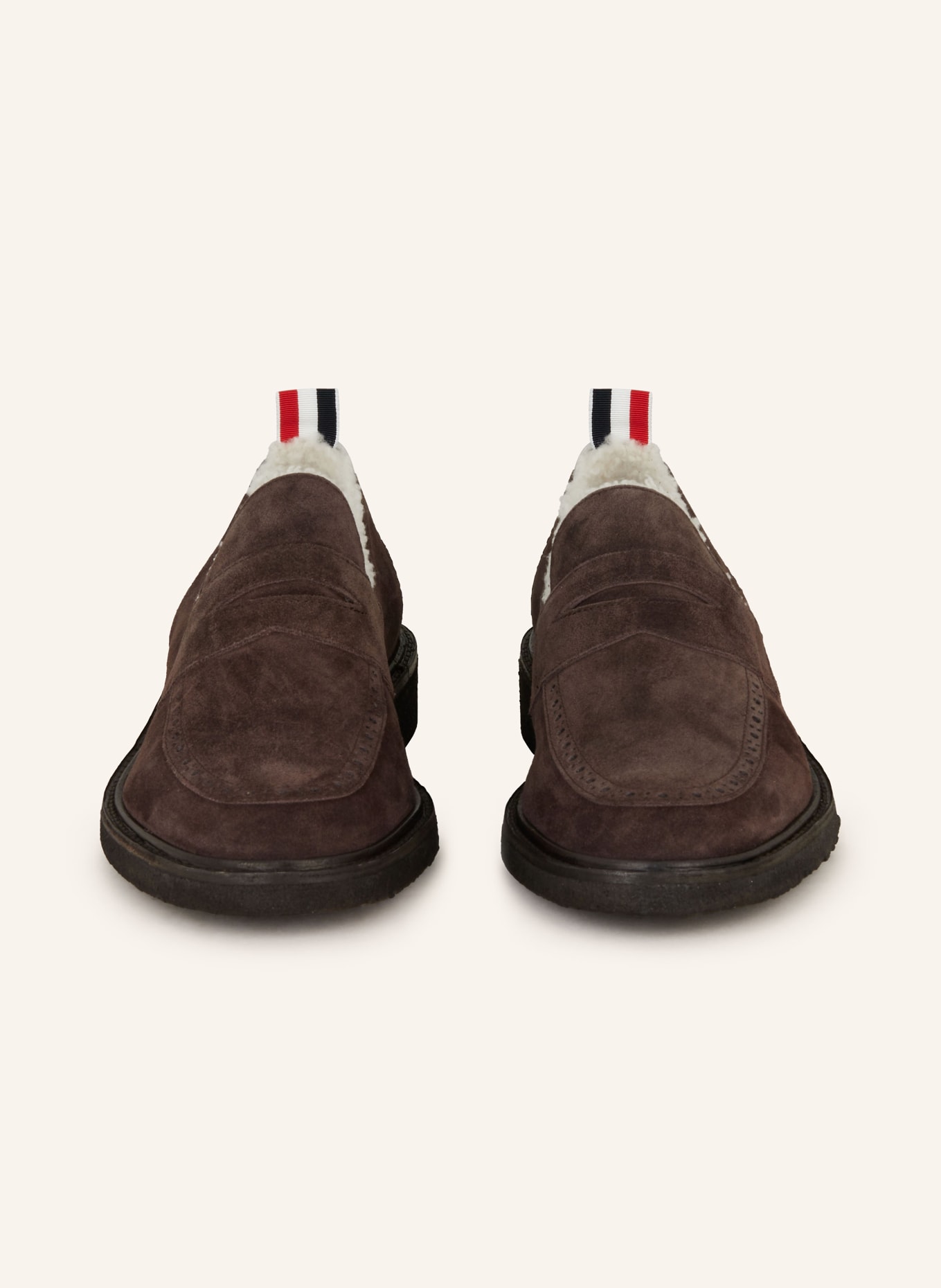 THOM BROWNE. Penny loafers, Kolor: CIEMNOBRĄZOWY (Obrazek 3)