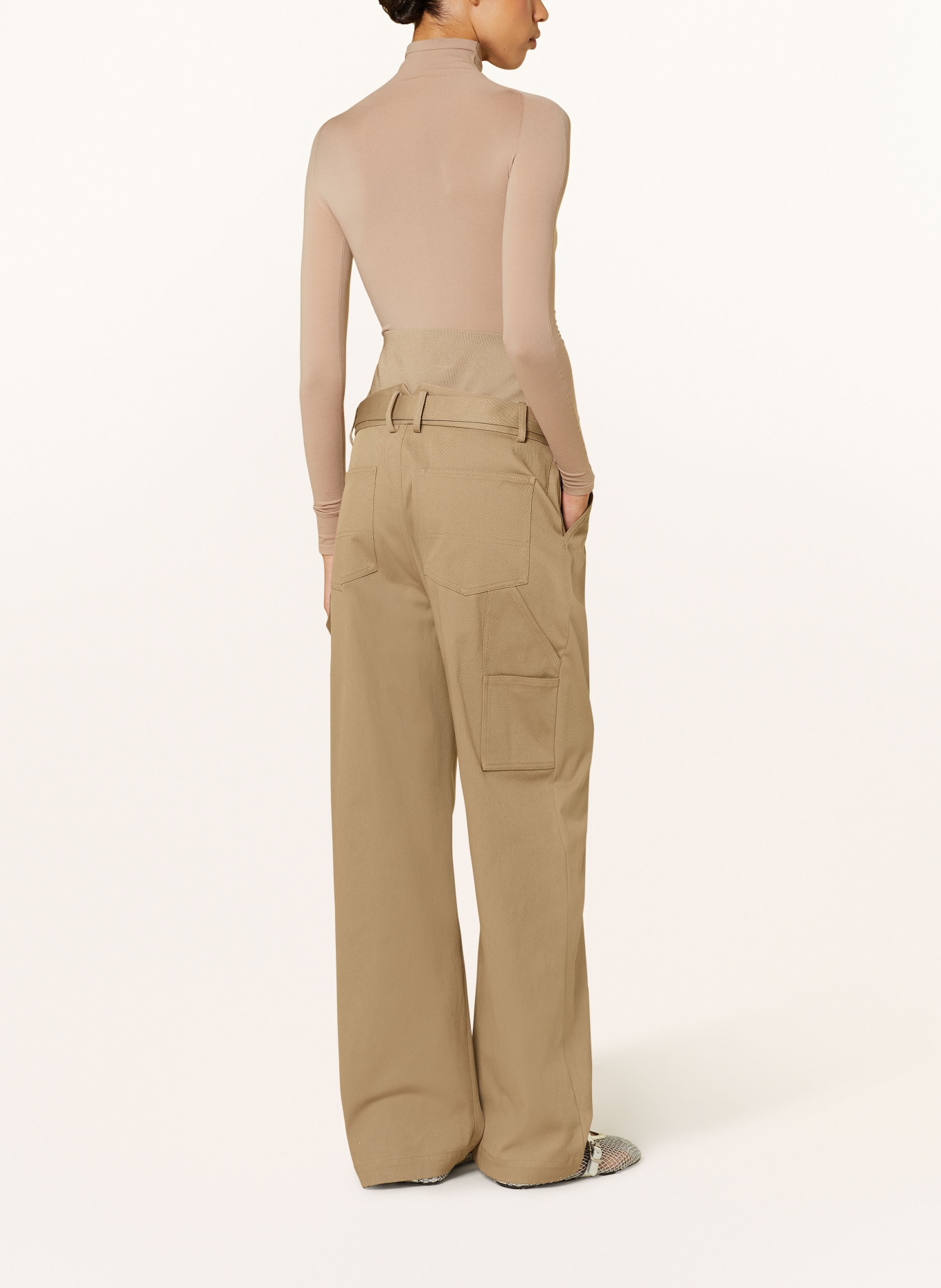 ALAÏA Cargohose: HELLBRAUN