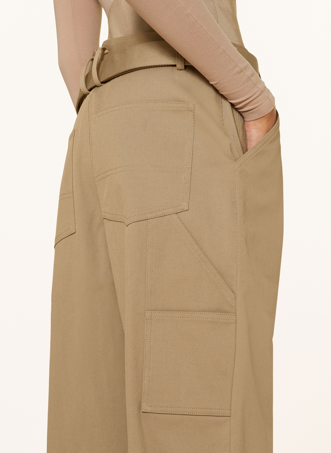 ALAÏA Cargohose: HELLBRAUN