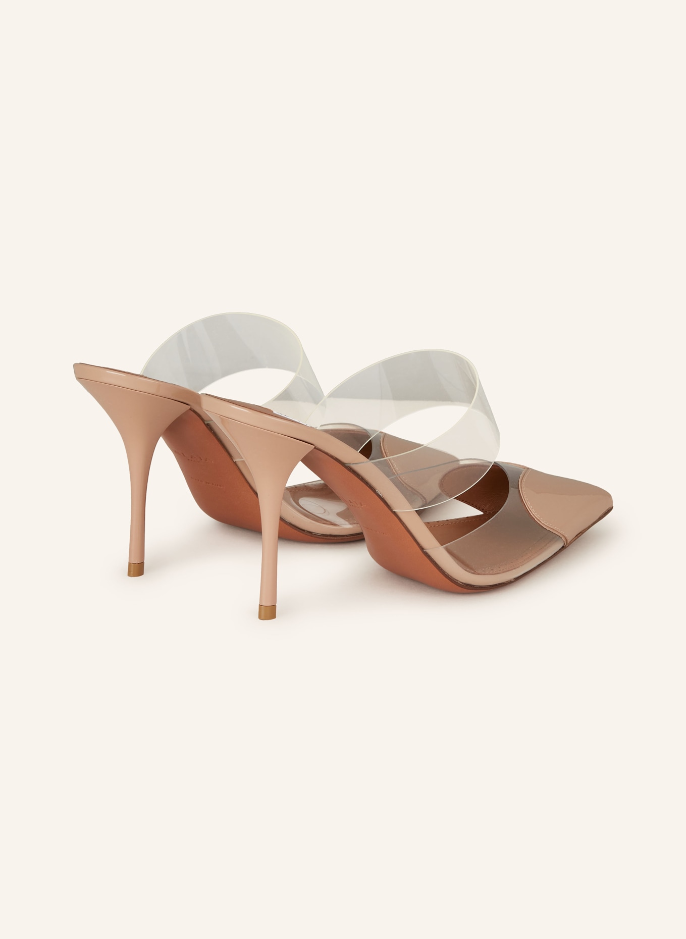 ALAÏA Mules LE CŒUR: CAMEL