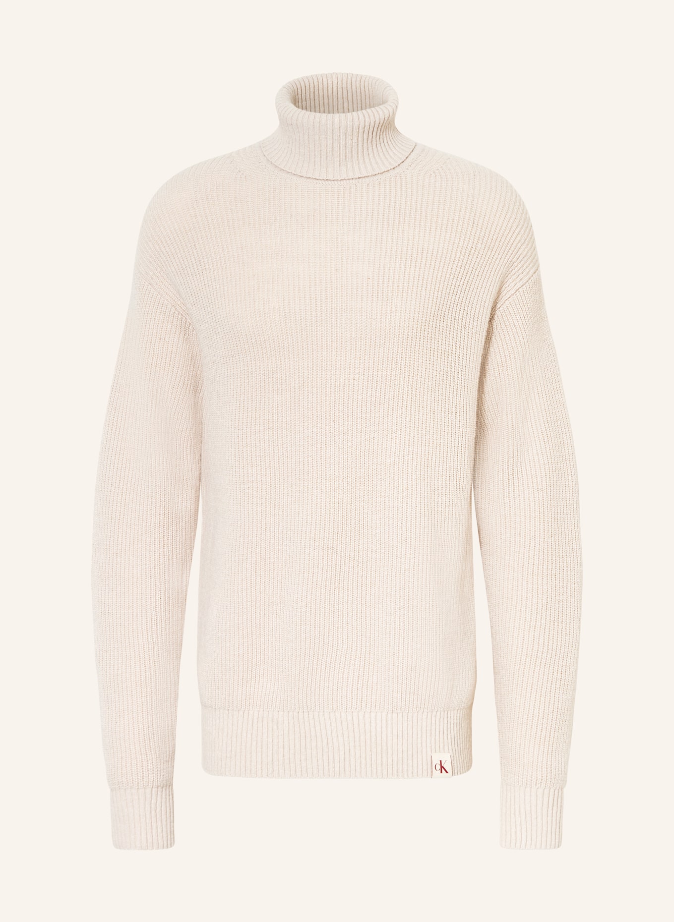 Calvin Klein Jeans Rollkragenpullover, Farbe: HELLBRAUN (Bild 1)