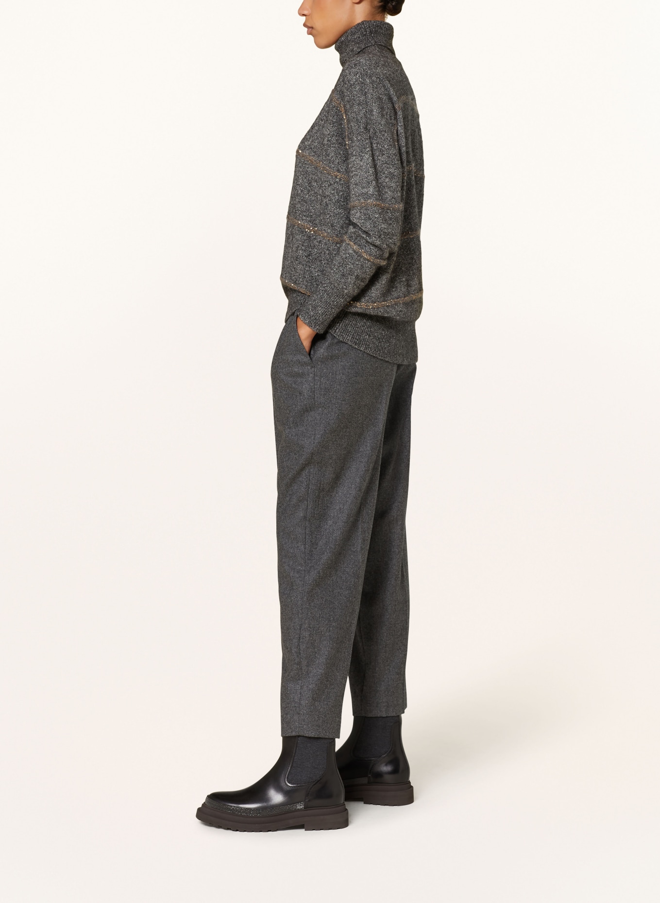 BRUNELLO CUCINELLI Hose, Farbe: DUNKELGRAU (Bild 4)