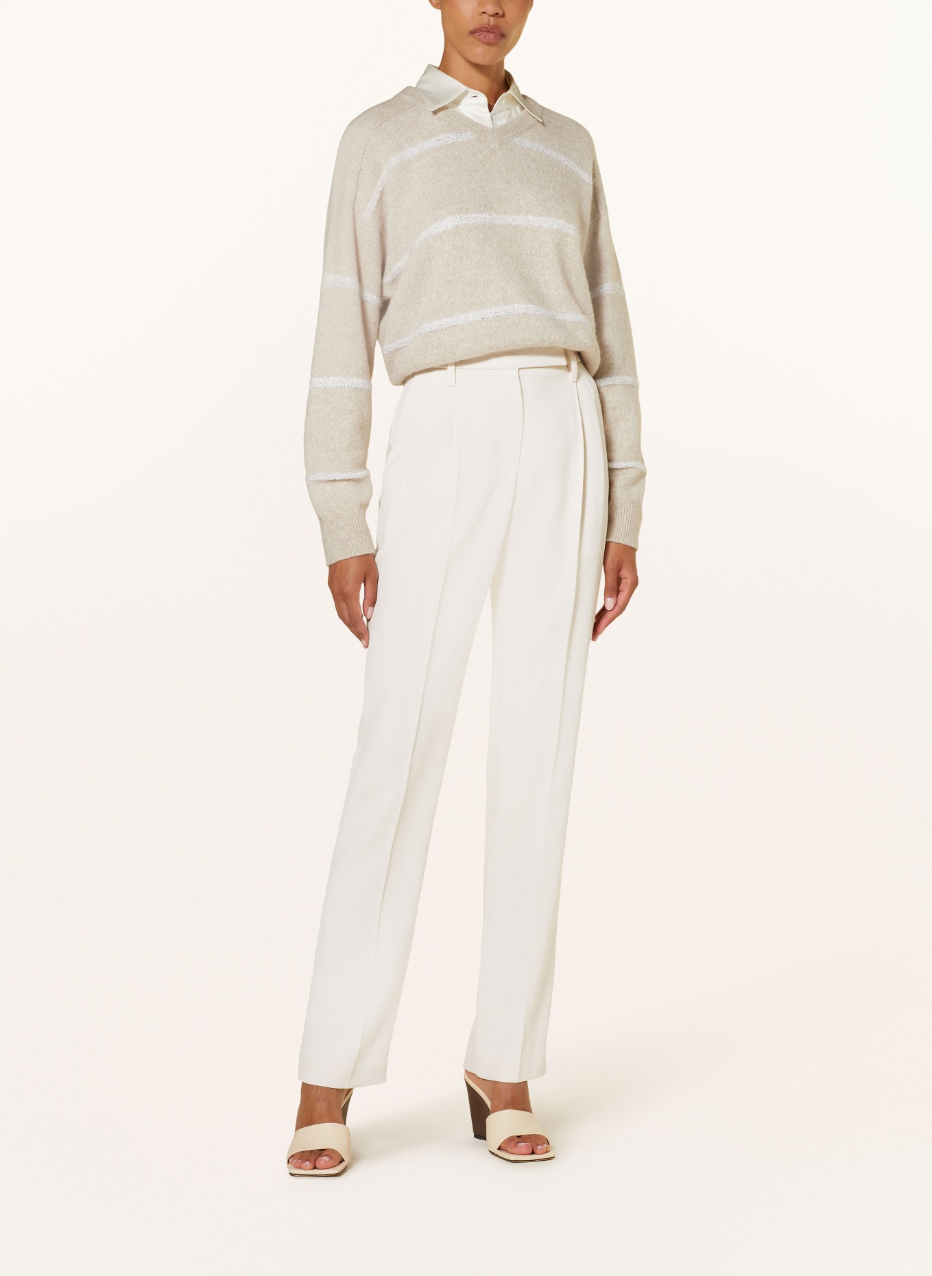 BRUNELLO CUCINELLI Hose: ECRU