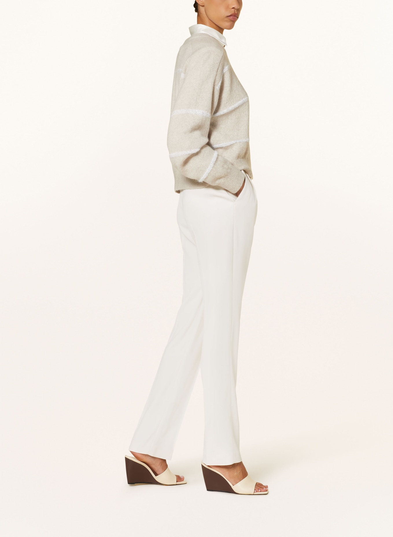 BRUNELLO CUCINELLI Hose: ECRU