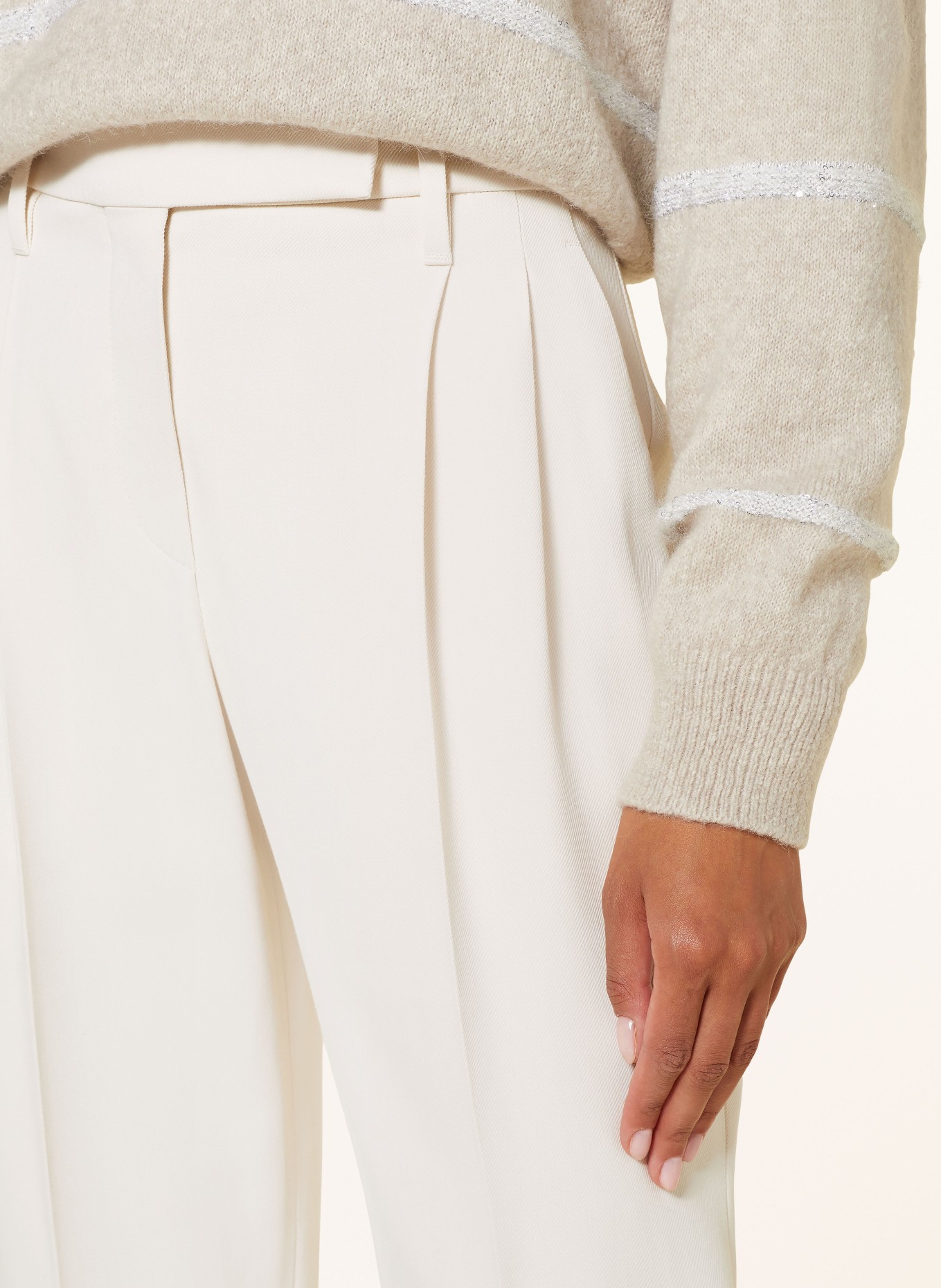 BRUNELLO CUCINELLI Hose: ECRU