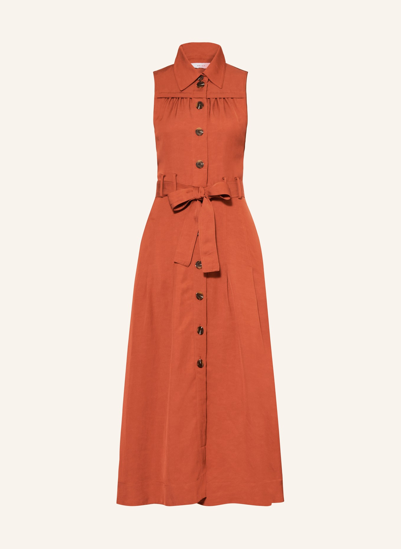 Warehouse midi shirt dress on sale