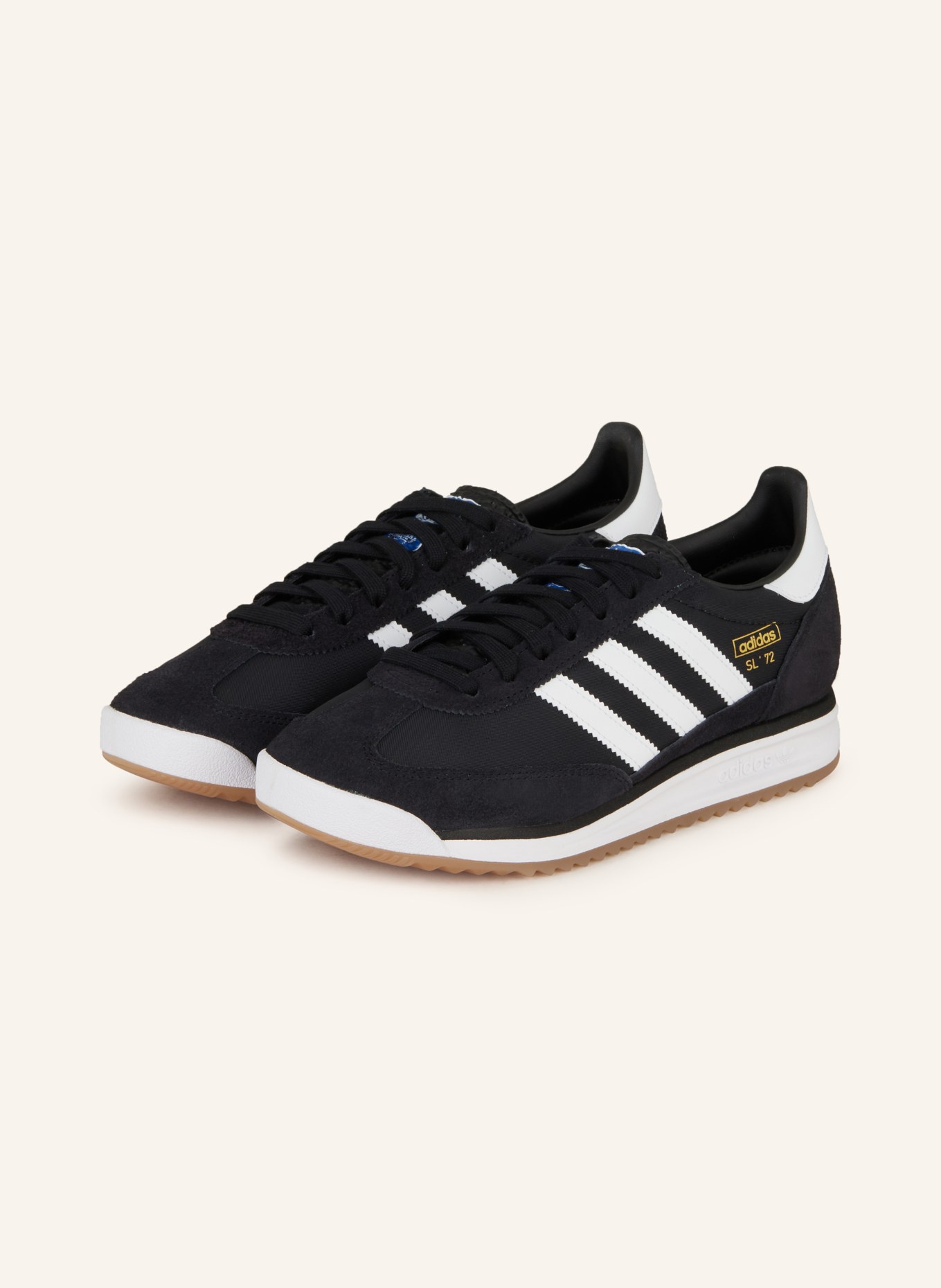 adidas Originals Sneakers SL 72 RS: BLACK/ WHITE