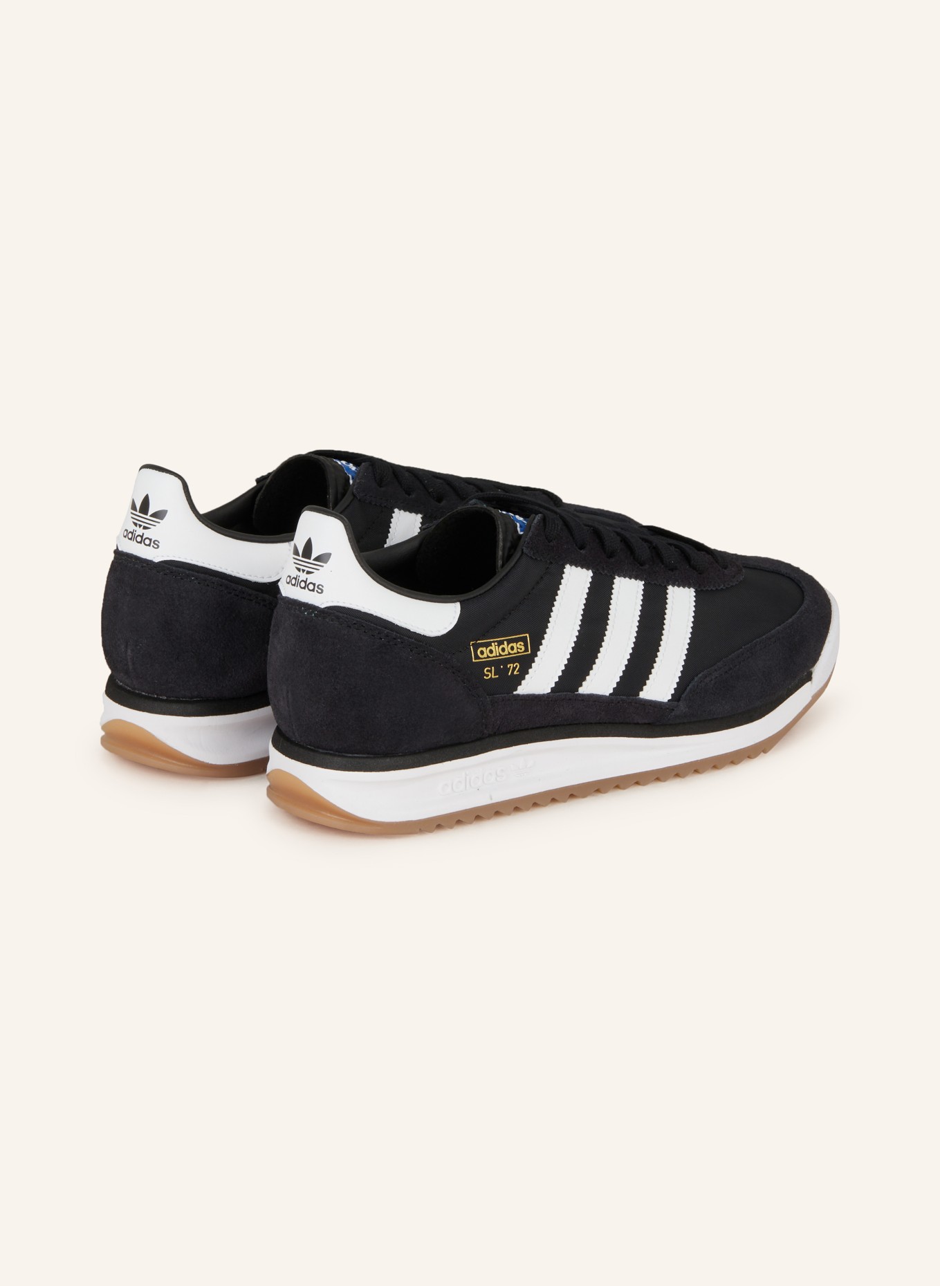 adidas Originals Sneakers SL 72 RS: BLACK/ WHITE