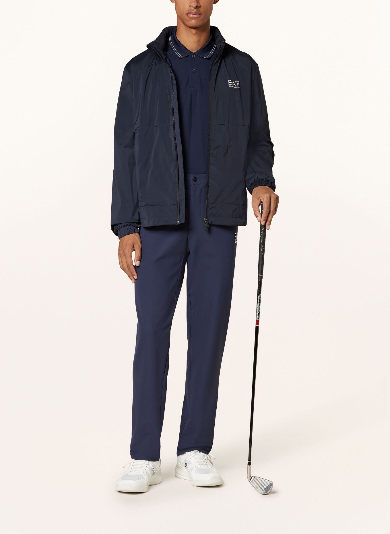 EA7 EMPORIO Hood armani Outdoor jacket, Color: DARK BLUE (Image 2)