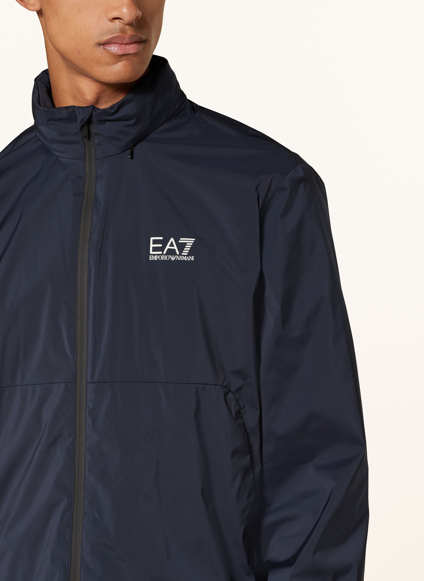 EA7 EMPORIO Hood armani Outdoor jacket, Color: DARK BLUE (Image 4)