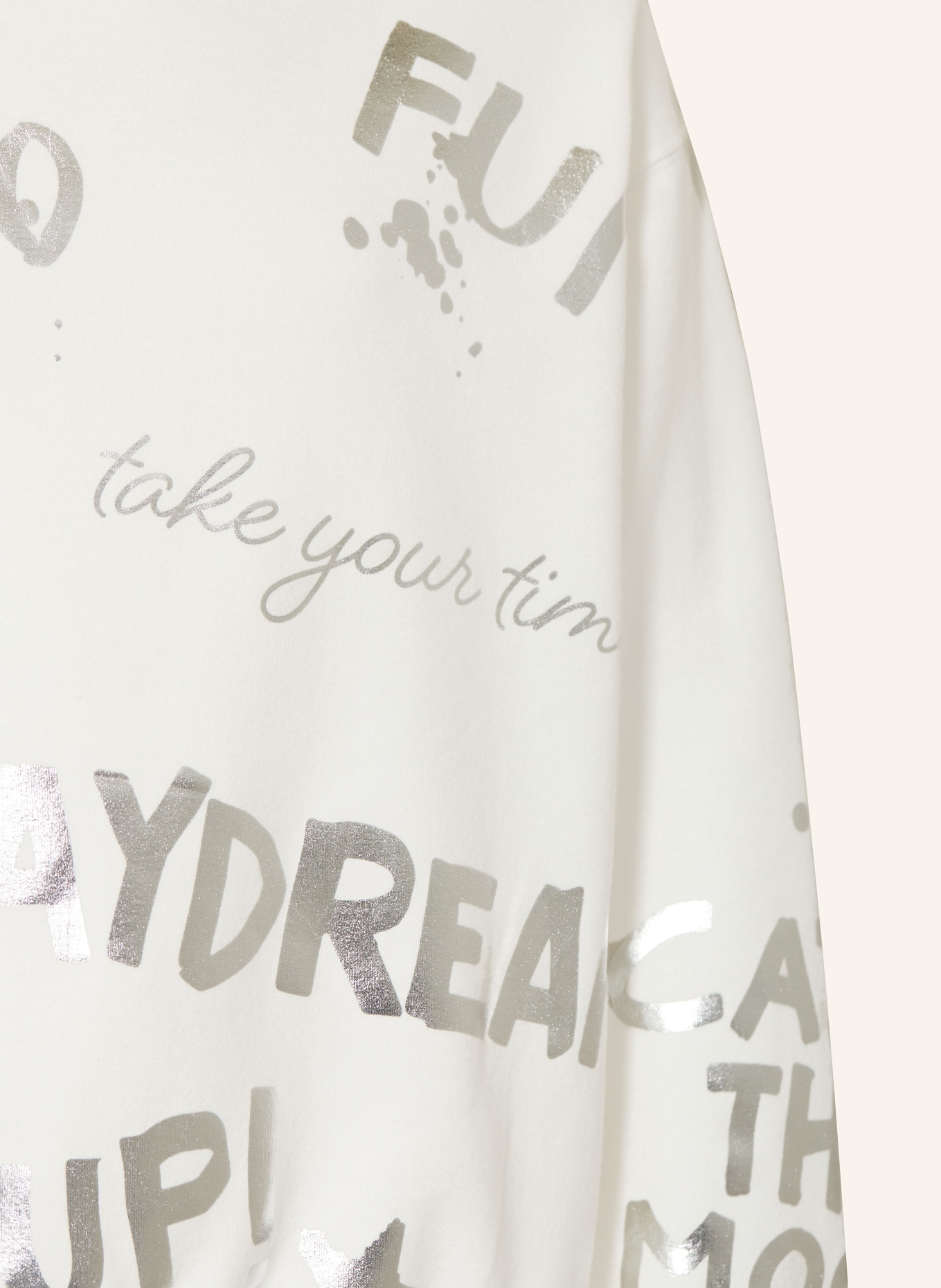 s.Oliver RED sweat-shirt: ÉCRU / ARGENT