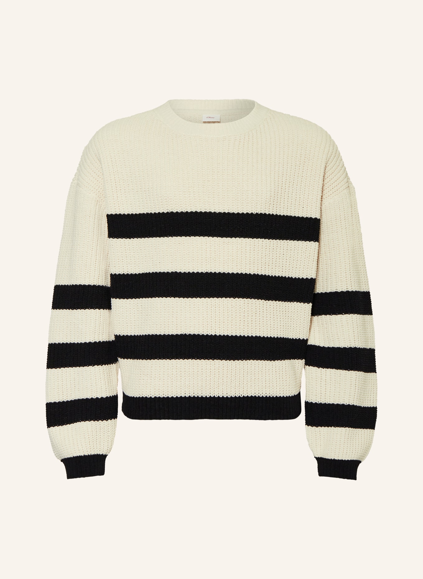 s.Oliver RED Pullover: ECRU/ SCHWARZ