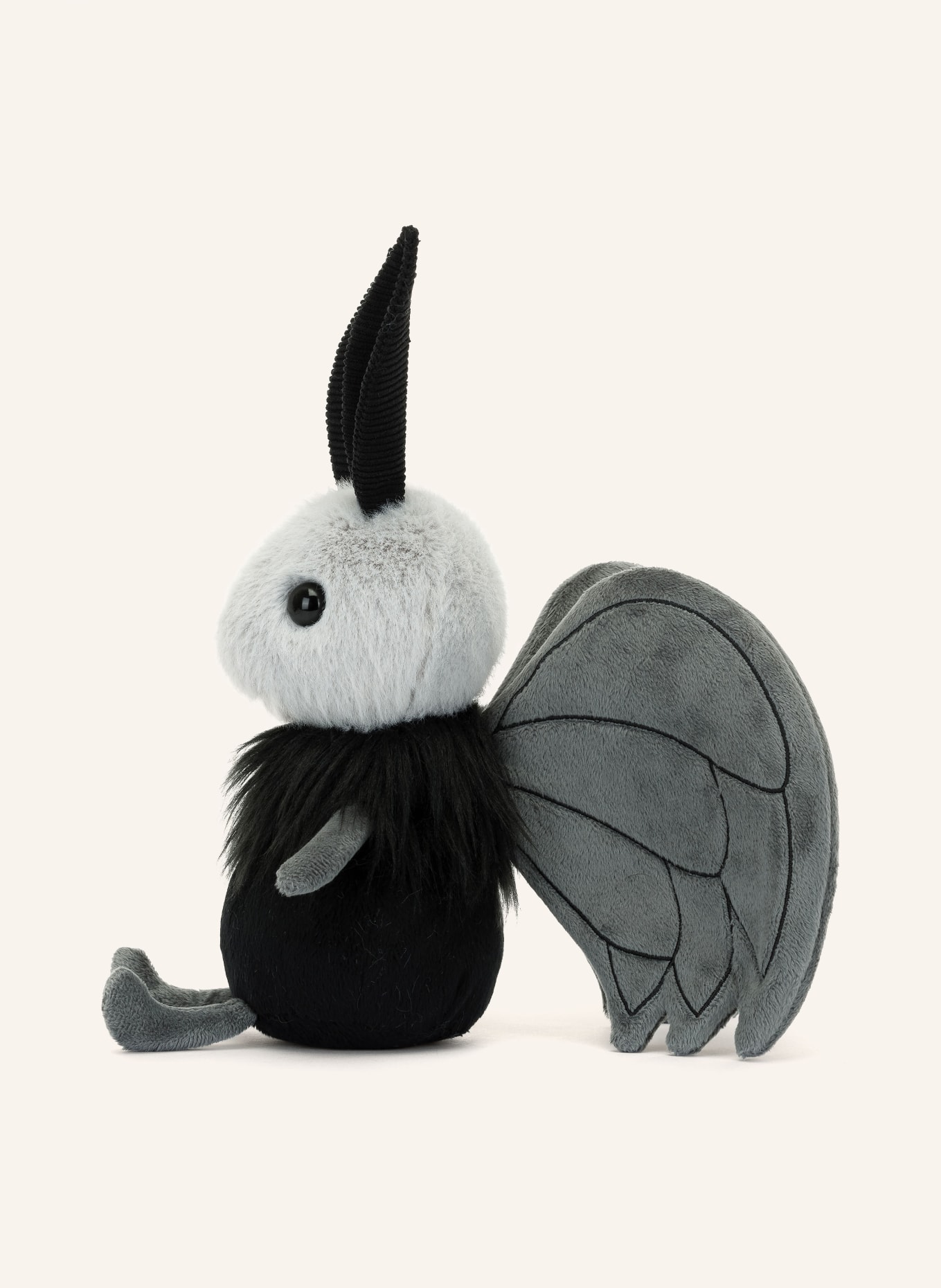 Jellycat Motte-Kuscheltier MIFF MOTHMAN, Farbe: SCHWARZ/ GRAU/ WEISS (Bild 3)