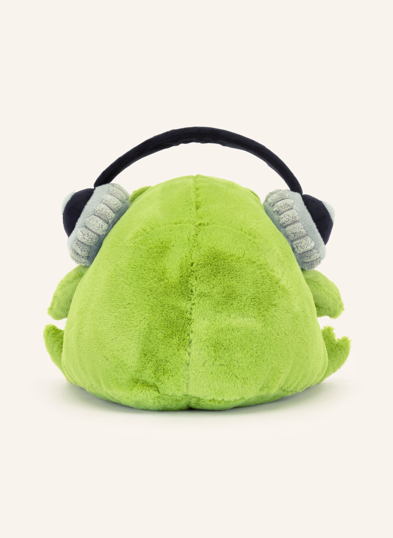 Jellycat Frosch-Kuscheltier RICKY RAIN FROG HEADPHONES, Farbe: GRÜN/ SCHWARZ (Bild 2)