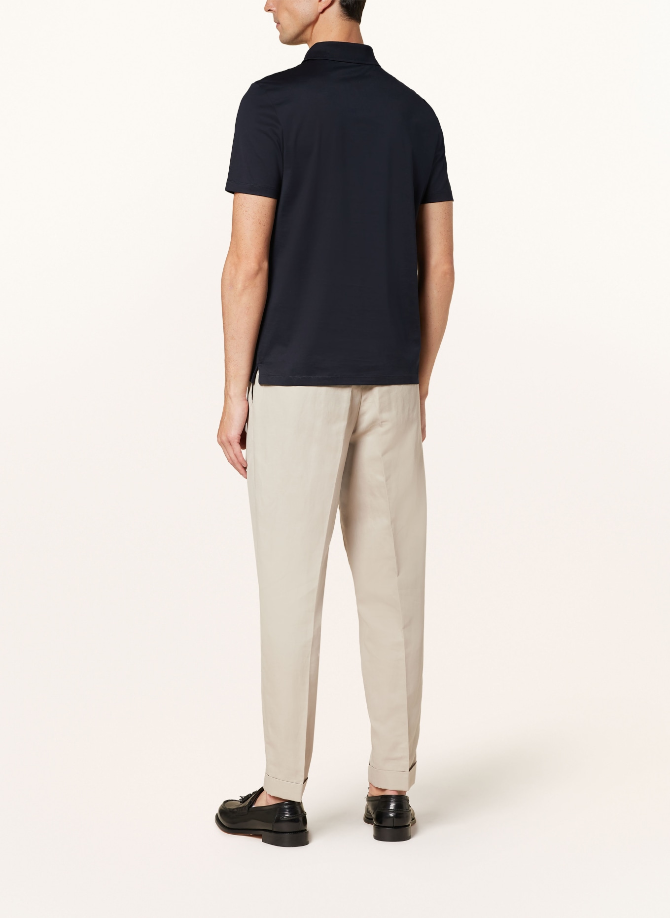 REISS Jersey polo shirt AUSTIN, Color: DARK BLUE (Image 3)