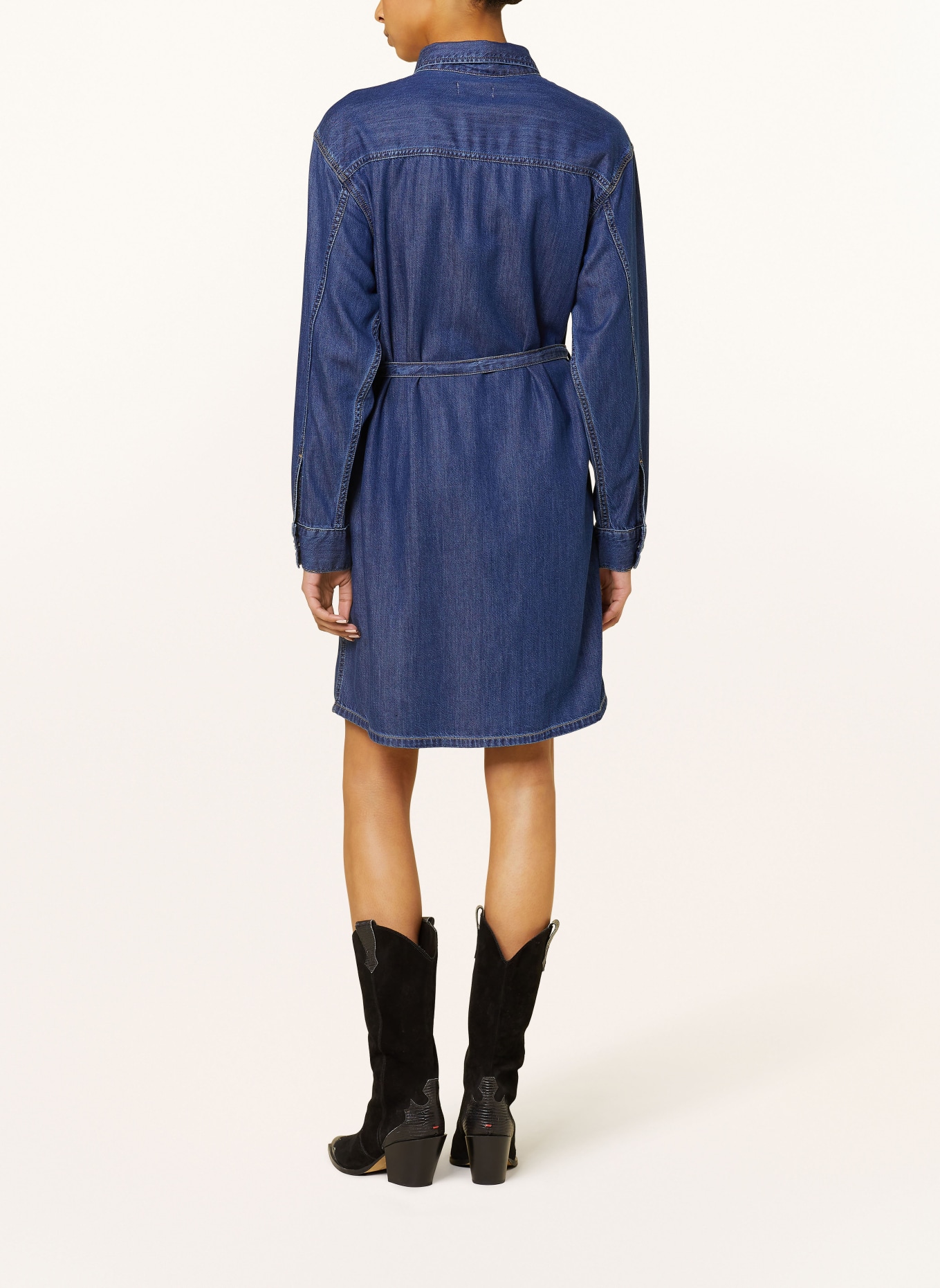 Calvin Klein Jeans Hemdblusenkleid in Jeansoptik: BLAU