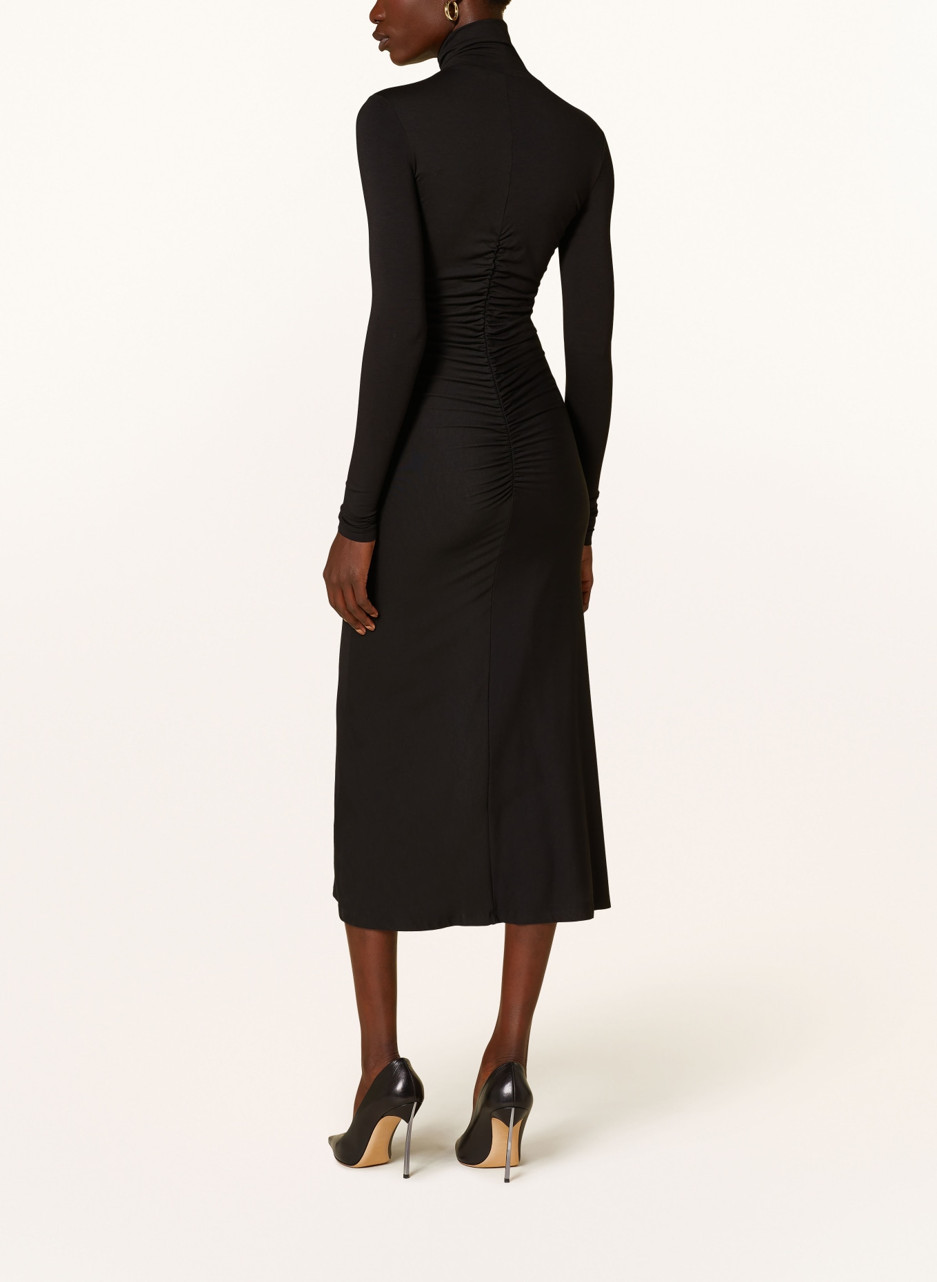 PINKO Žerzejové šaty DIMITROVA: ČERNÁ