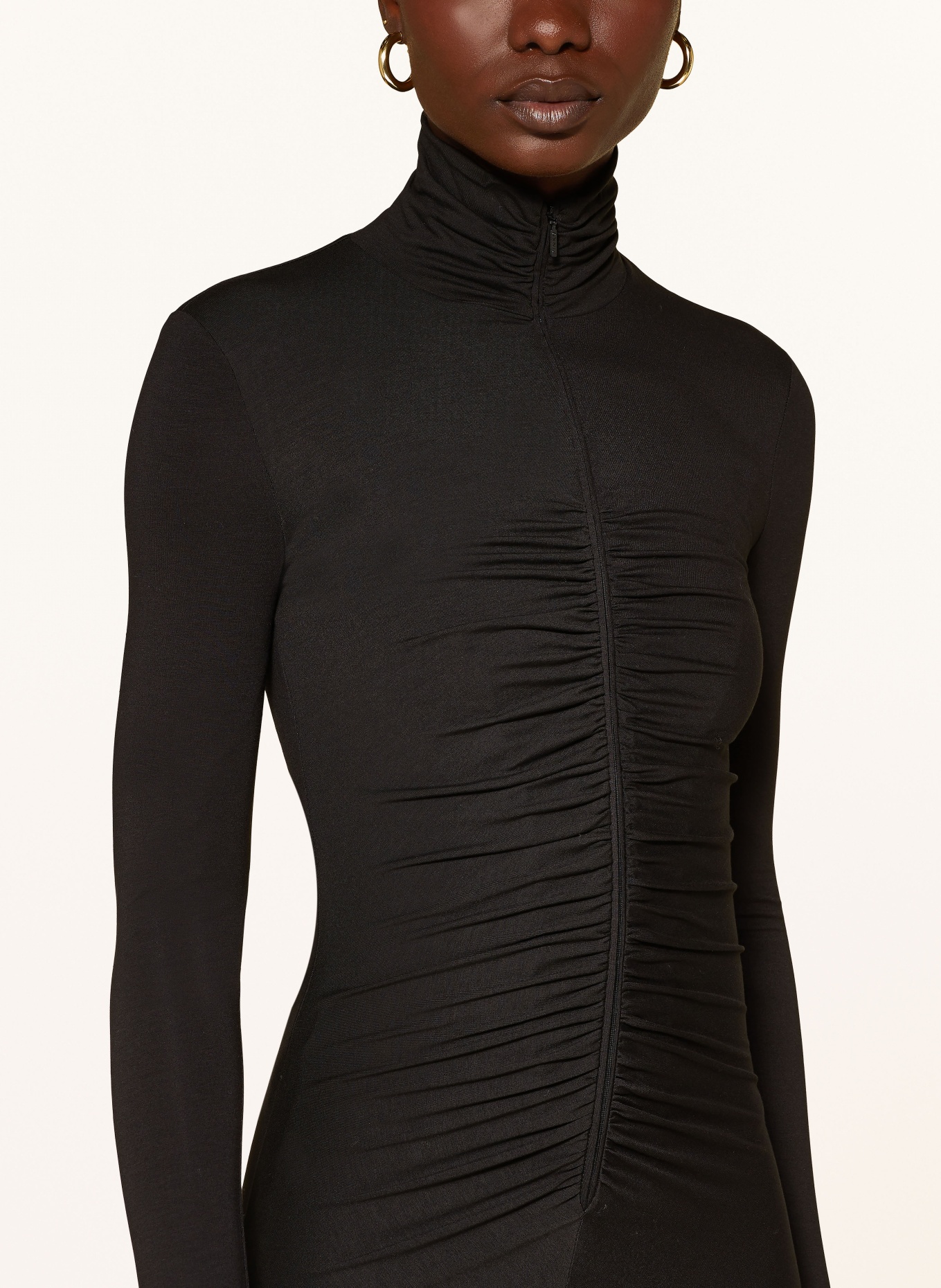 PINKO Žerzejové šaty DIMITROVA: ČERNÁ