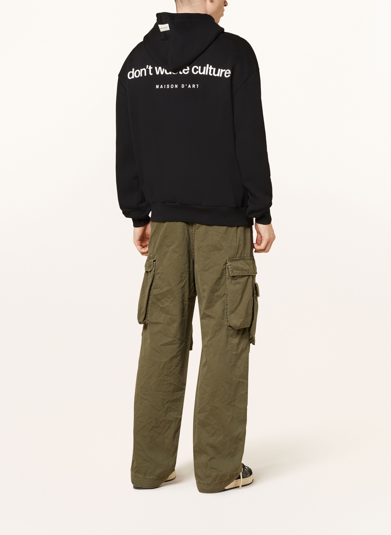 don't waste culture Oversized-Hoodie DYLAN: SCHWARZ