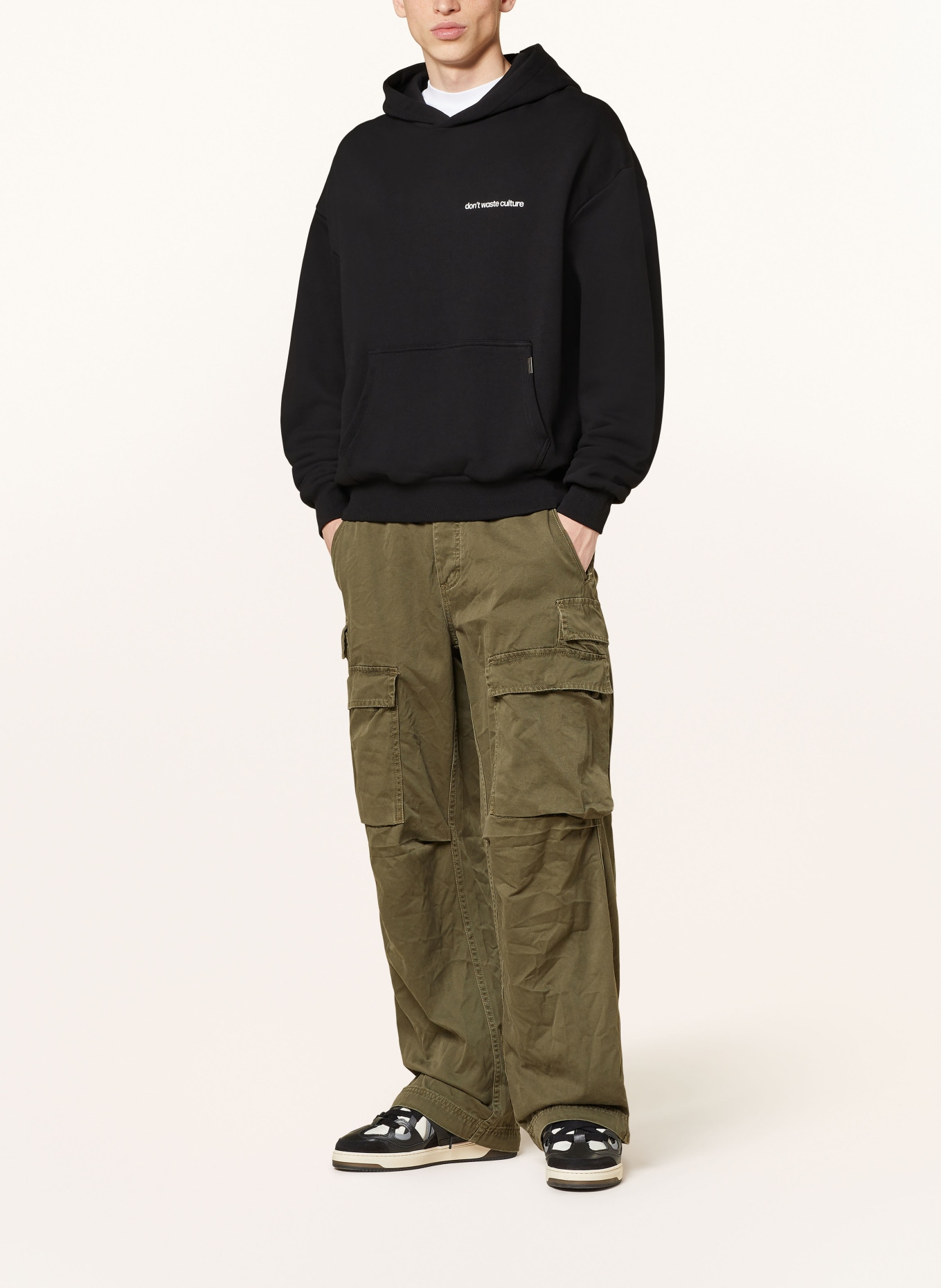 don't waste culture Oversized-Hoodie DYLAN: SCHWARZ