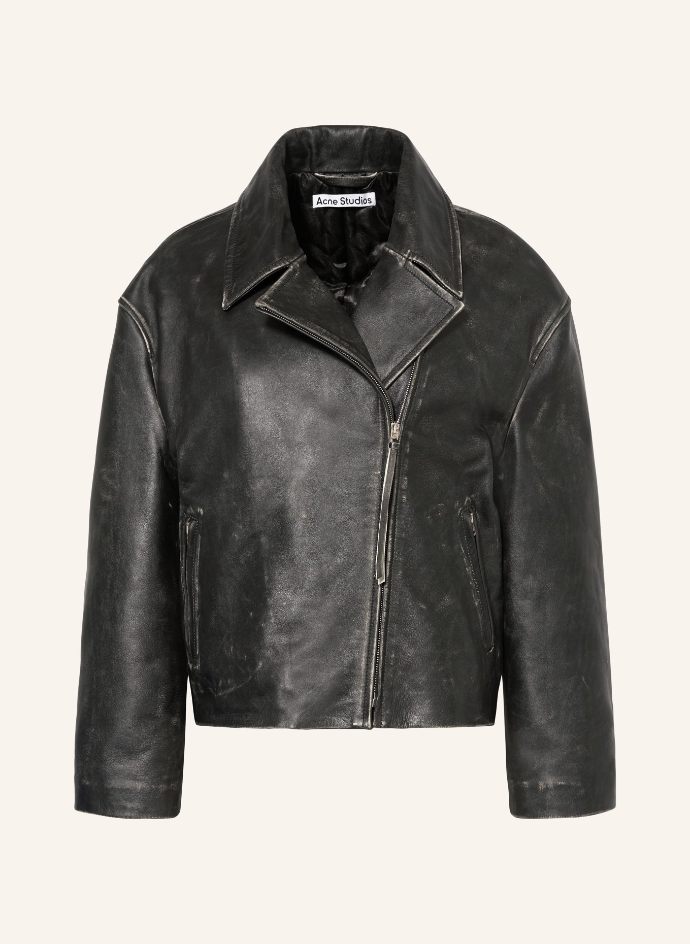 Leather jacket acne studios top