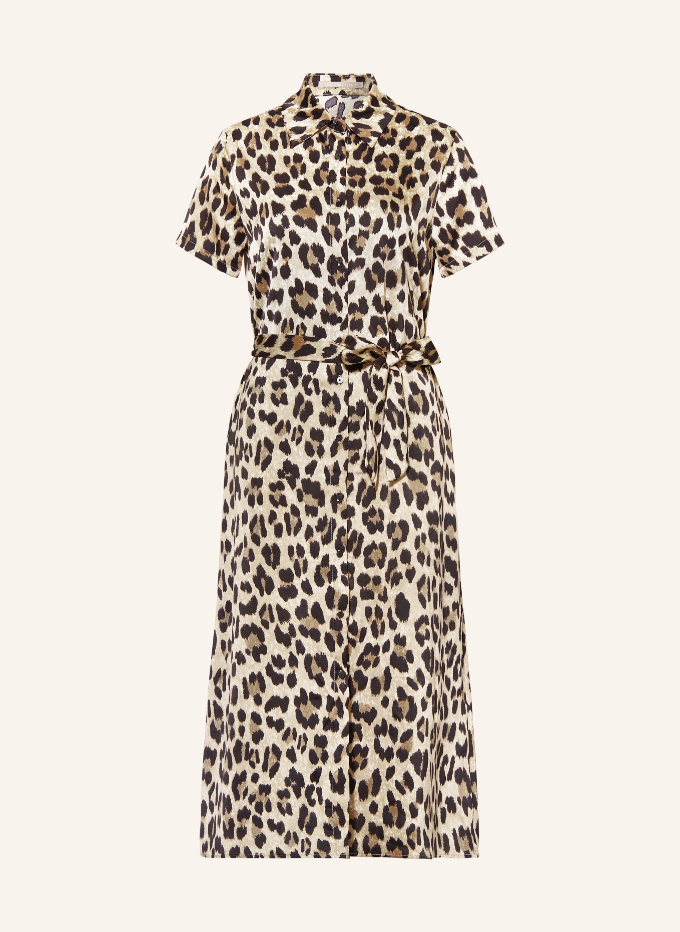Satin print shirt dress on sale