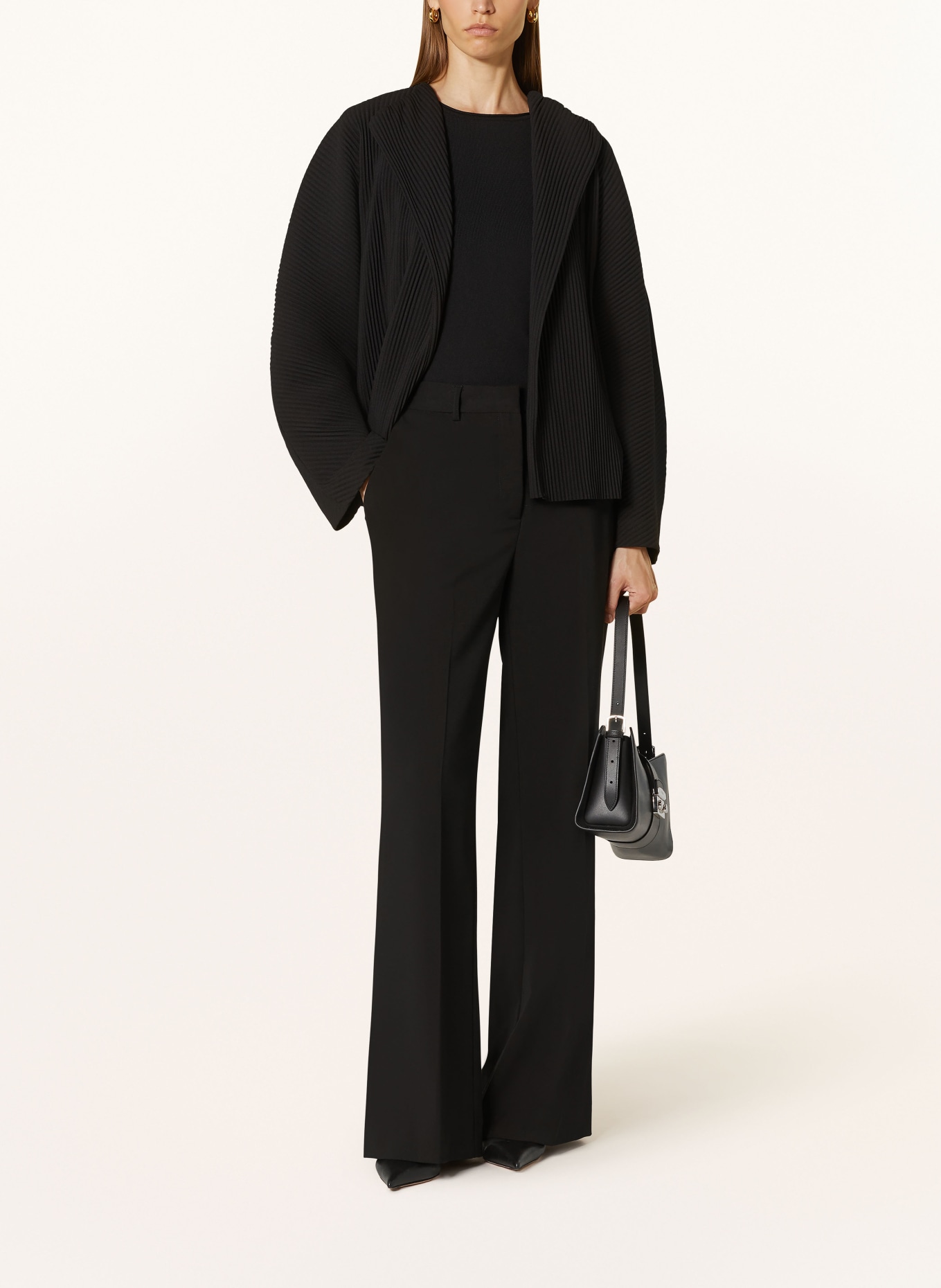 COS Pleated jacket in black