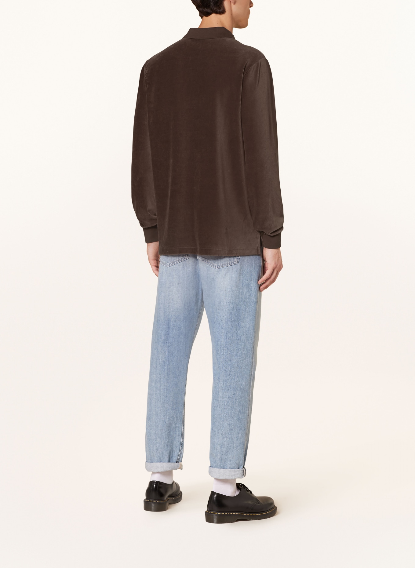 POLO RALPH LAUREN Corduroy polo shirt classic fit: BROWN