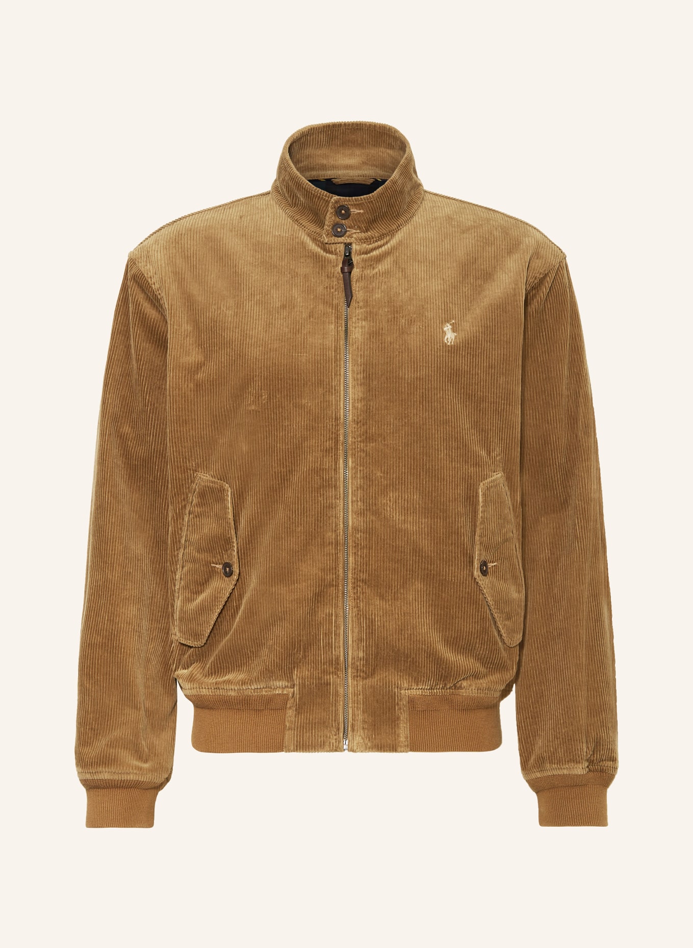 POLO RALPH LAUREN Corduroy bomber jacket in light brown
