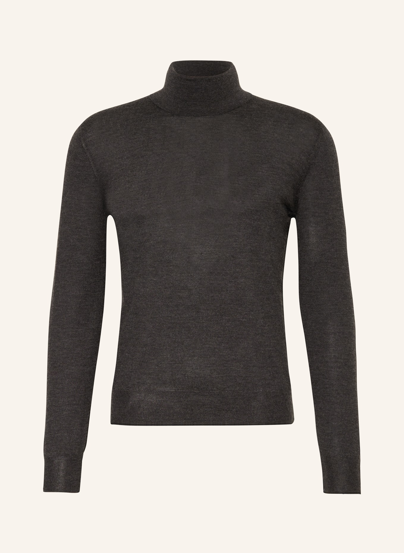 FIORONI Turtleneck sweater in cashmere with silk, Color: DARK GRAY (Image 1)