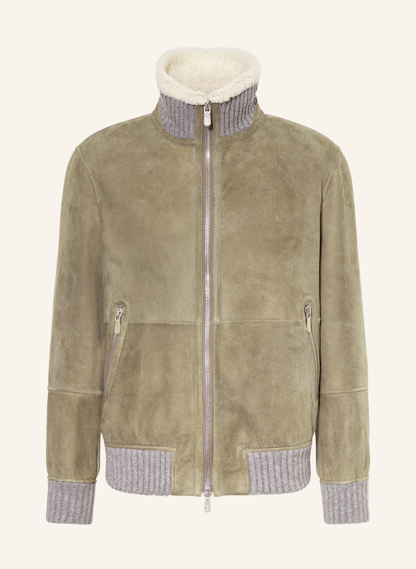 Brunello cucinelli lammfelljacke