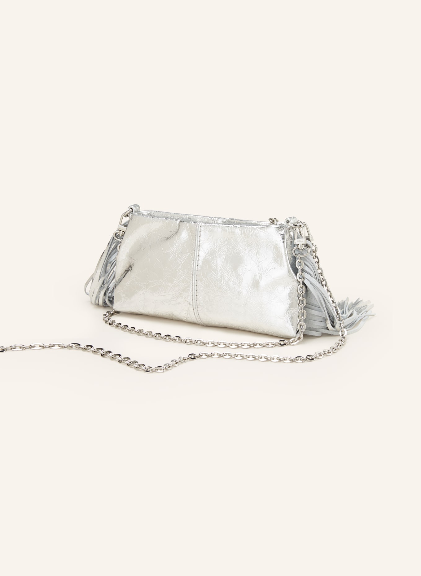 maje Clutch: SILBER