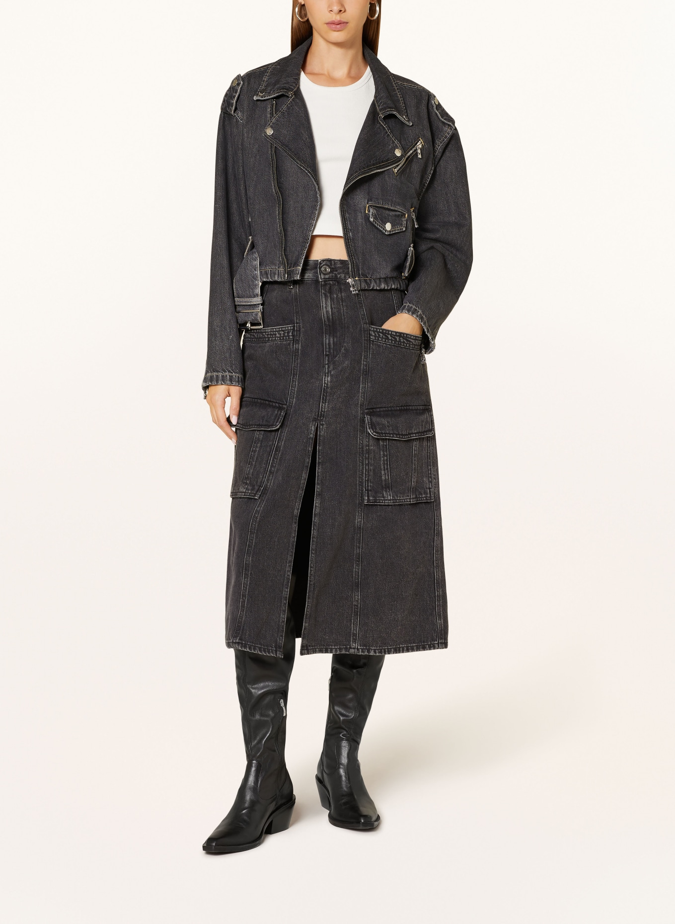 GUESS Jeansjacke SANDY: SCHWARZ