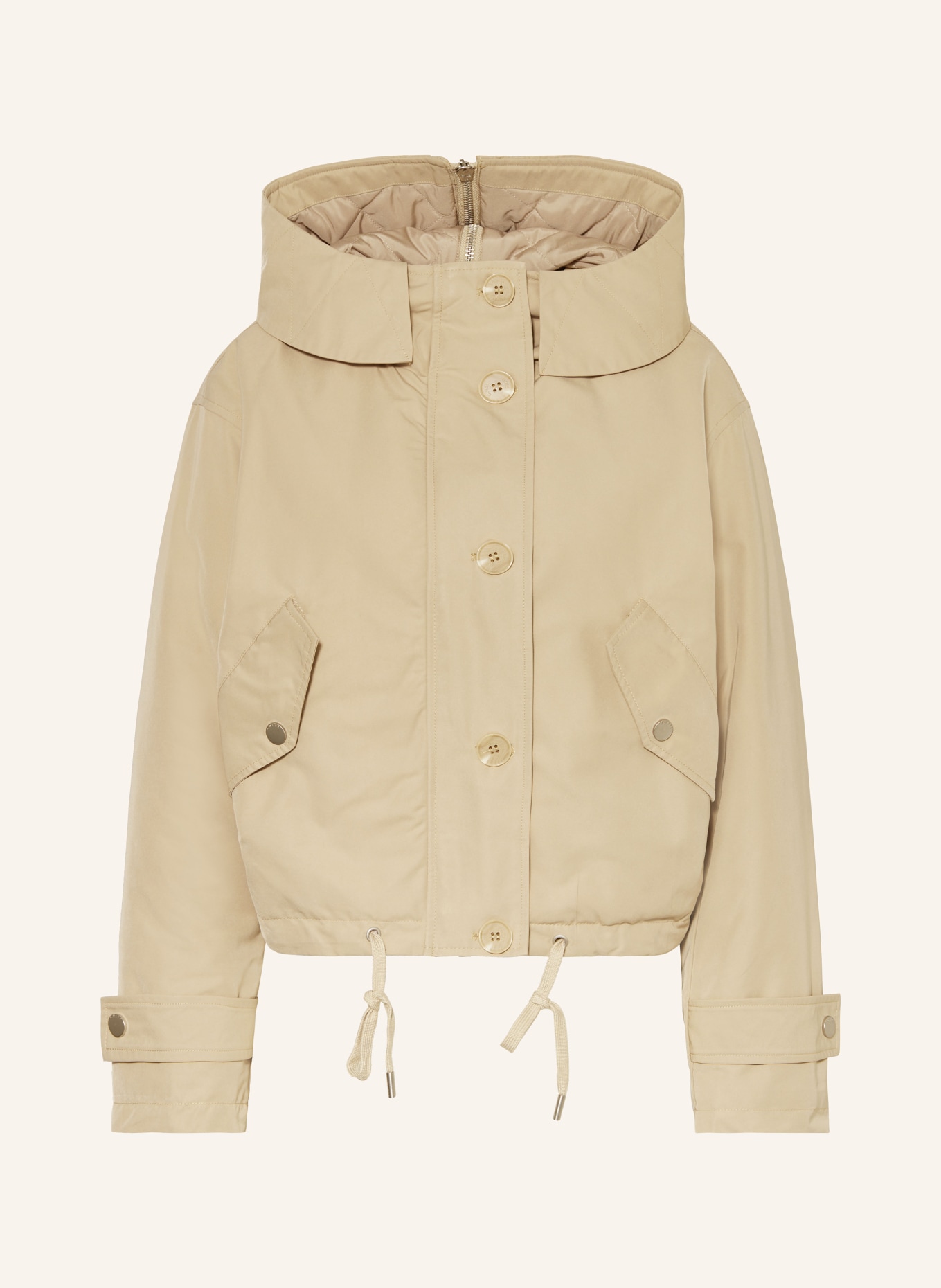 GUESS Cropped-Parka NORA: BEIGE