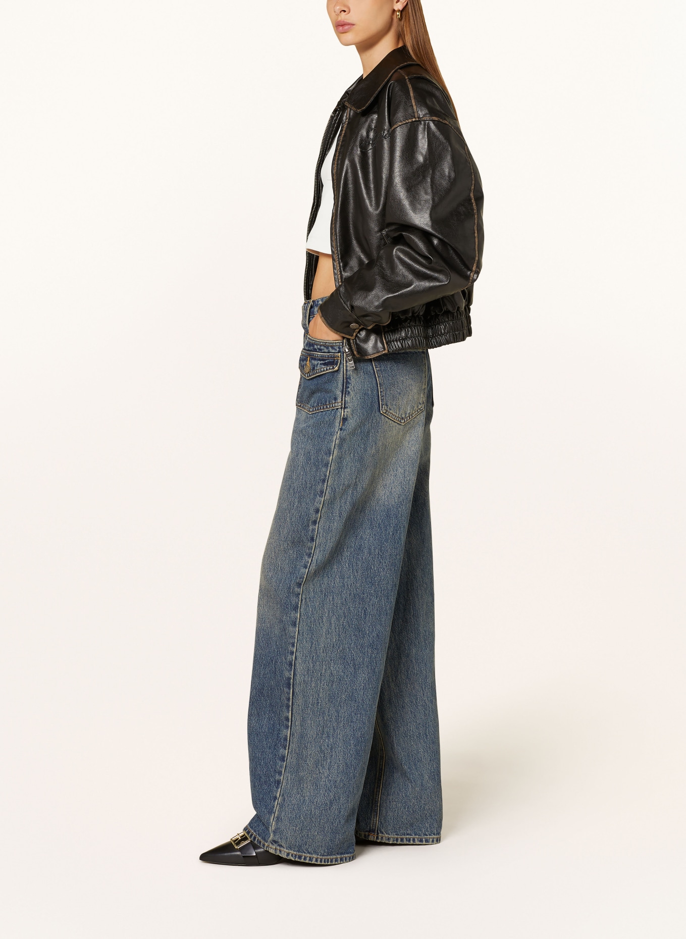 GUESS JEANS Straight jeans: GOVV GO LT VINTAGE TIN