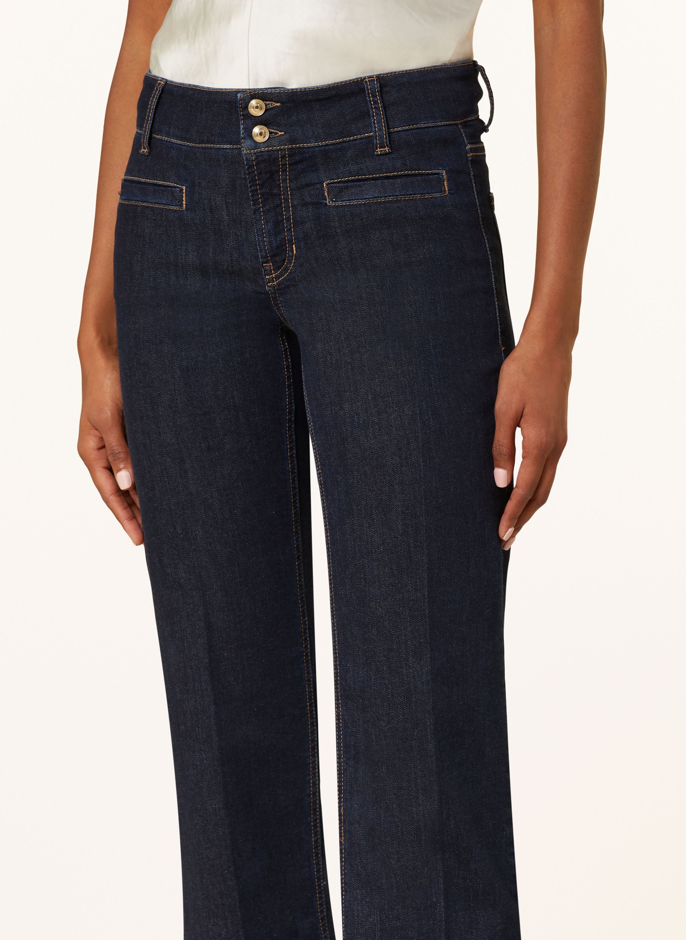 CAMBIO Flared jeans TESSA: DARK BLUE