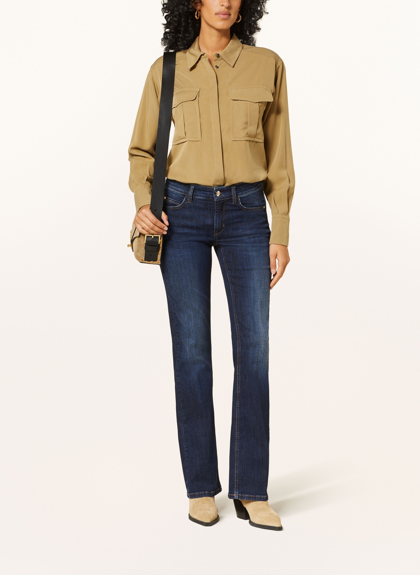 CAMBIO Flared jeans PARIS: 5103 dark used wash