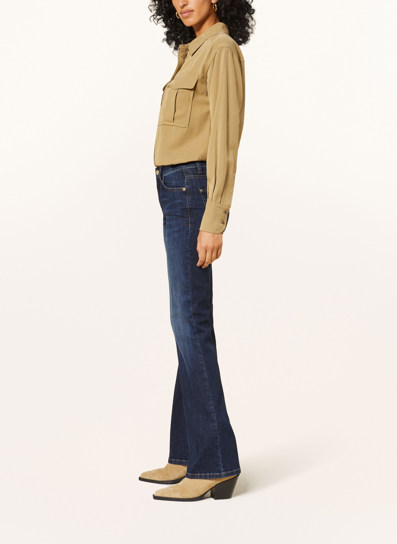 CAMBIO Flared jeans PARIS: 5103 dark used wash