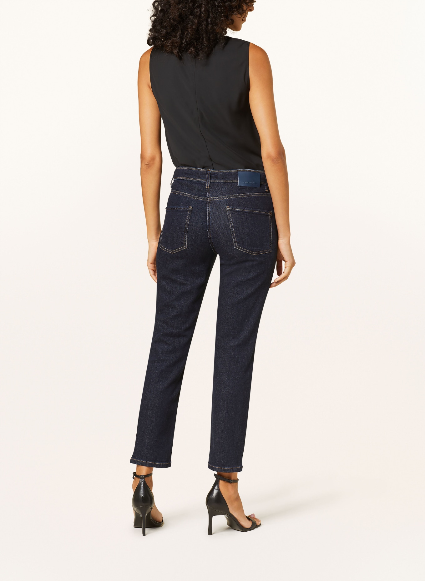 CAMBIO Skinny Jeans PIPER with decorative gems: 5006 modern rinsed