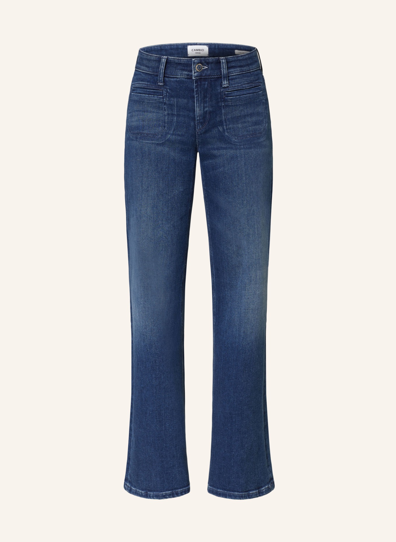 CAMBIO Flared Jeans TESS: BLAU