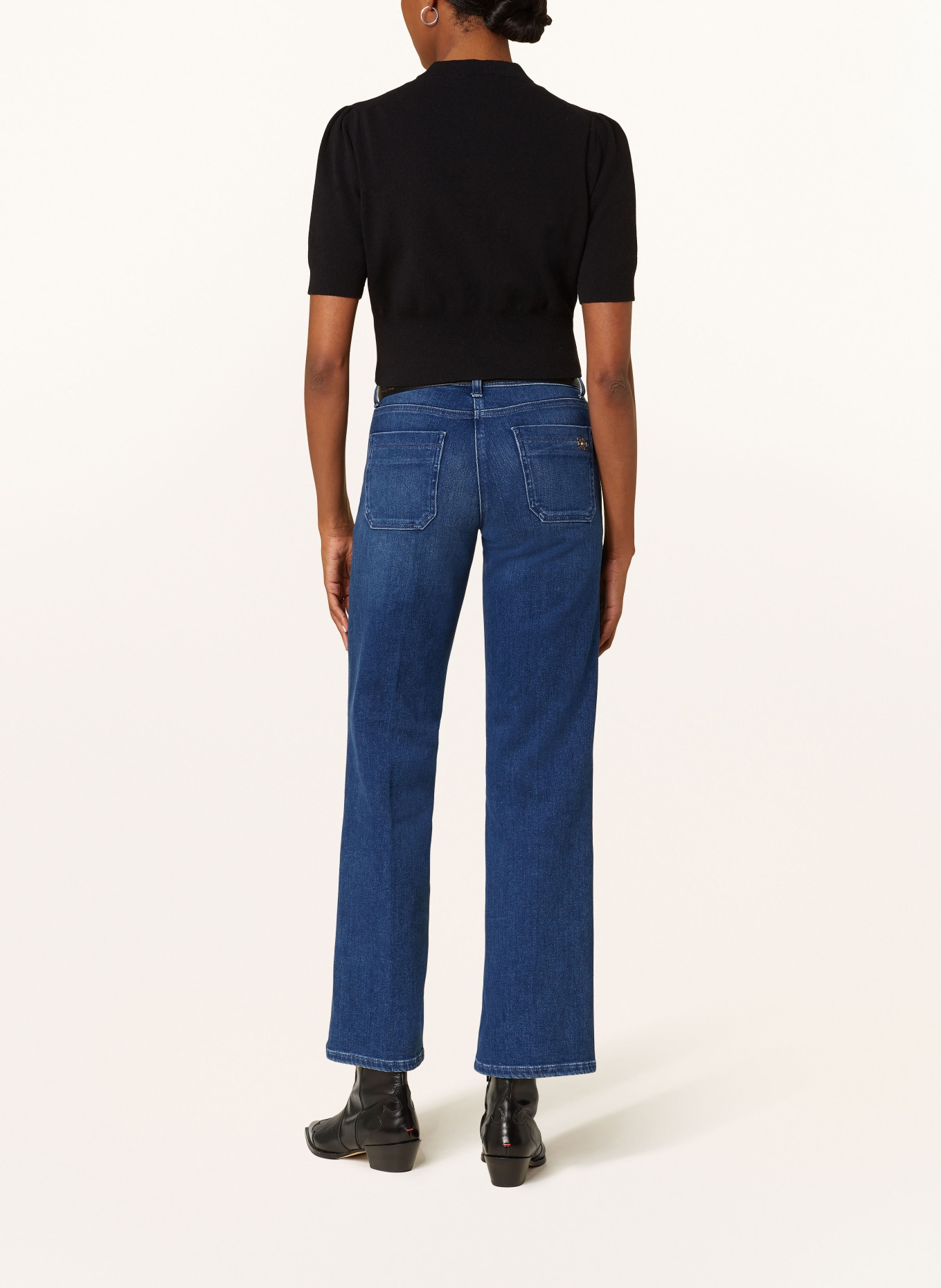 CAMBIO Flared Jeans TESS: BLAU