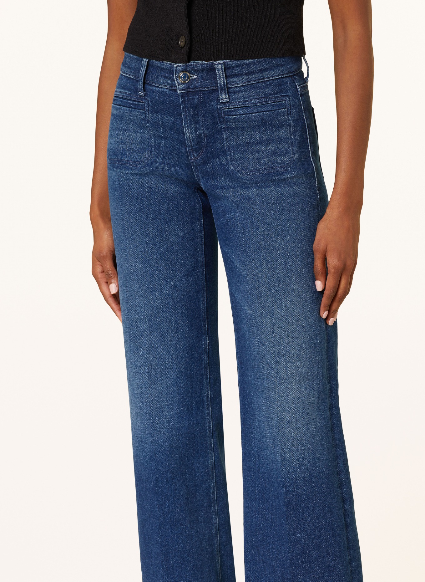 CAMBIO Flared Jeans TESS: BLAU