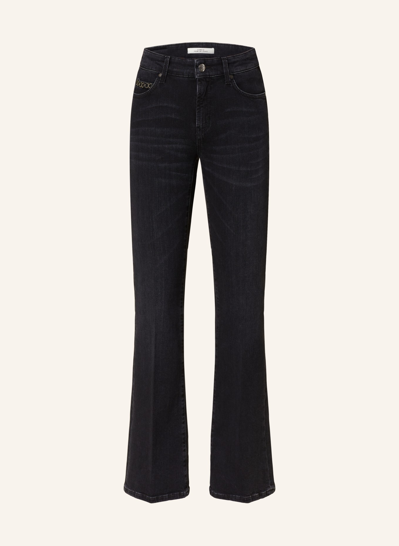 CAMBIO Flared jeans PARIS: BLACK