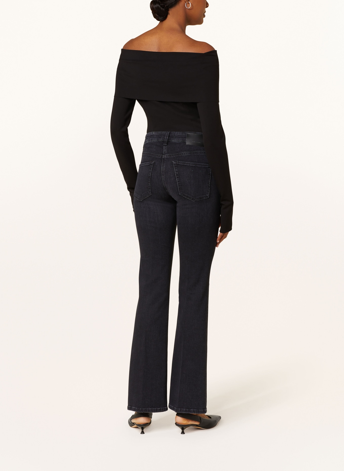 CAMBIO Flared jeans PARIS: BLACK