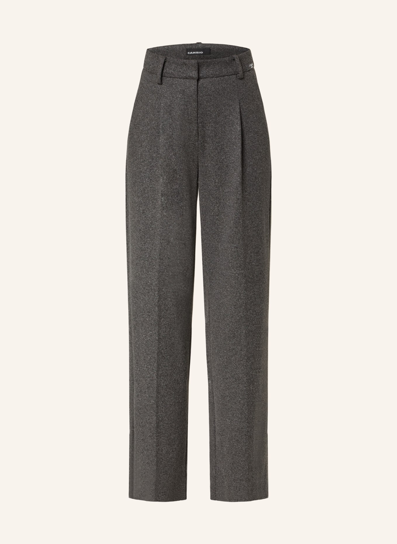 CAMBIO Wide leg trousers AMELIE: DARK GRAY