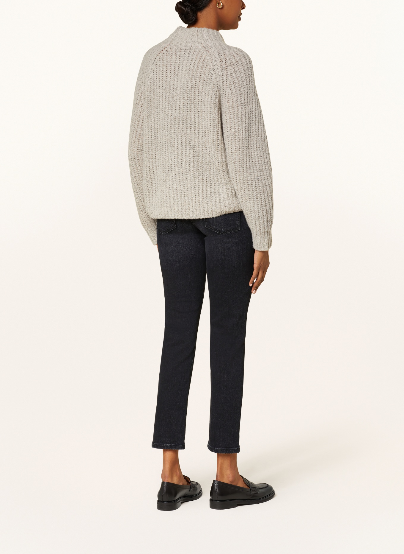CAMBIO wash jeans PIPER with sequins: BLACK