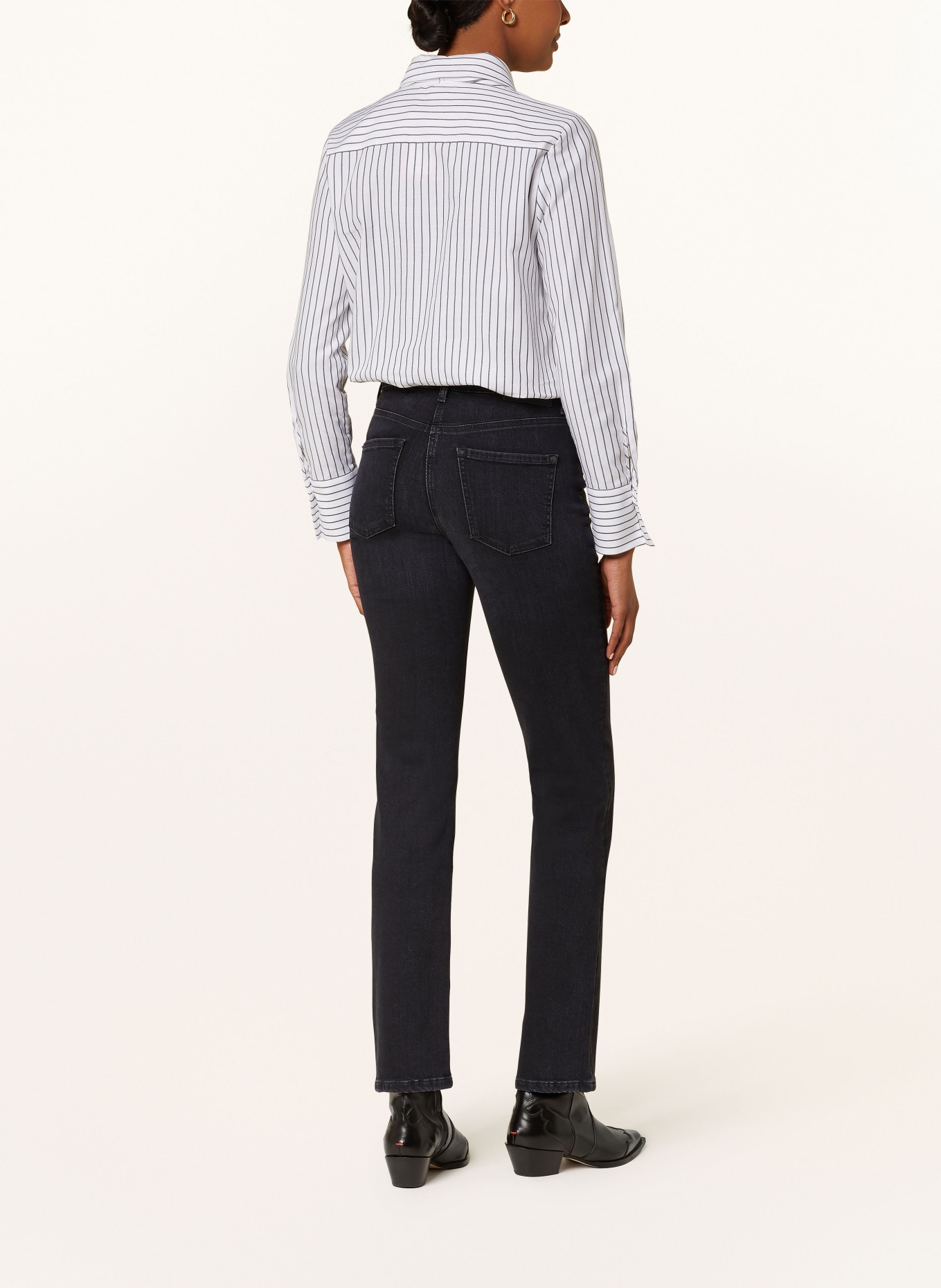 CAMBIO Straight Flared jeans PIPER, Color: BLACK (Image 3)