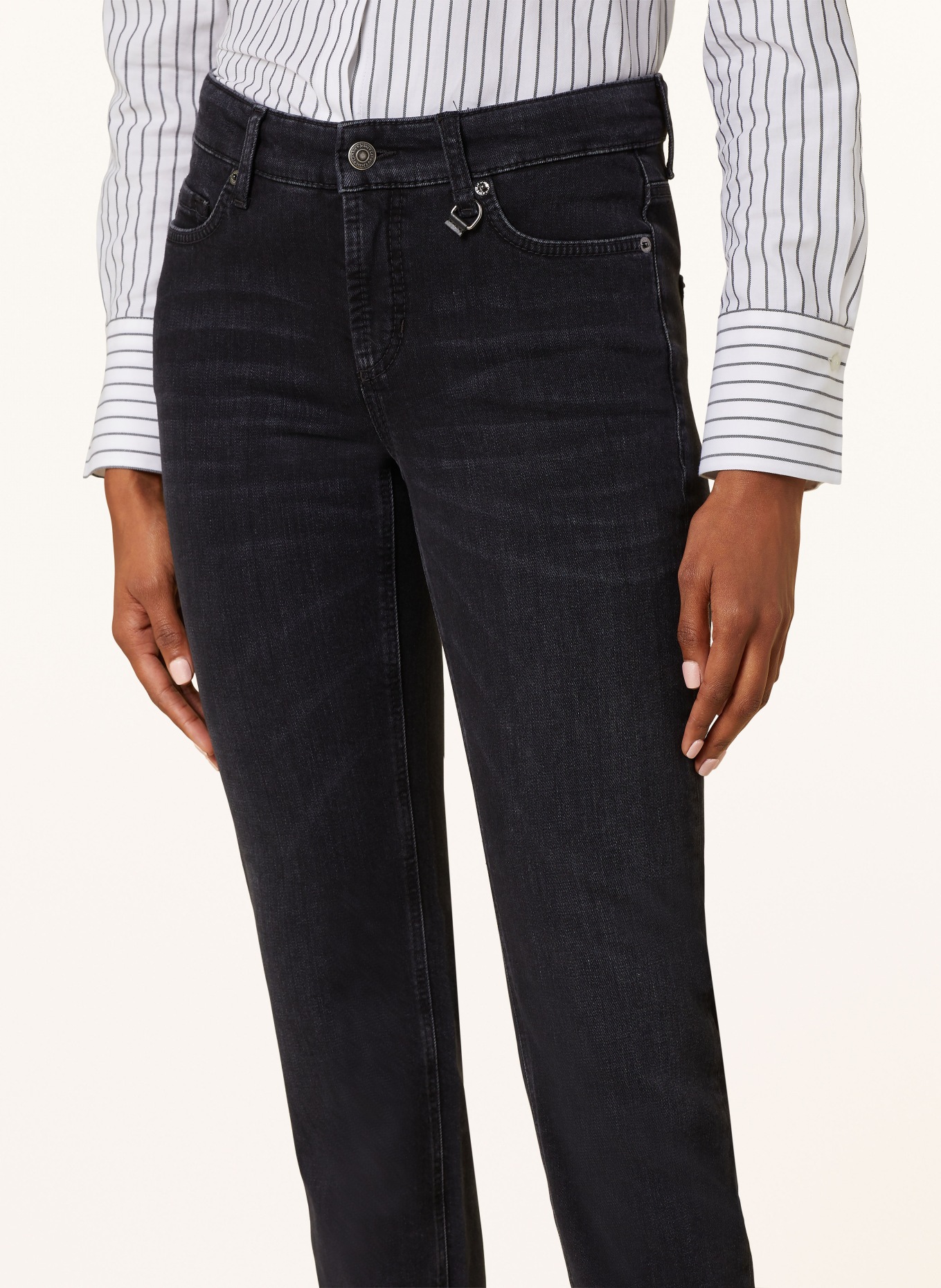 CAMBIO Straight Flared jeans PIPER, Color: BLACK (Image 5)