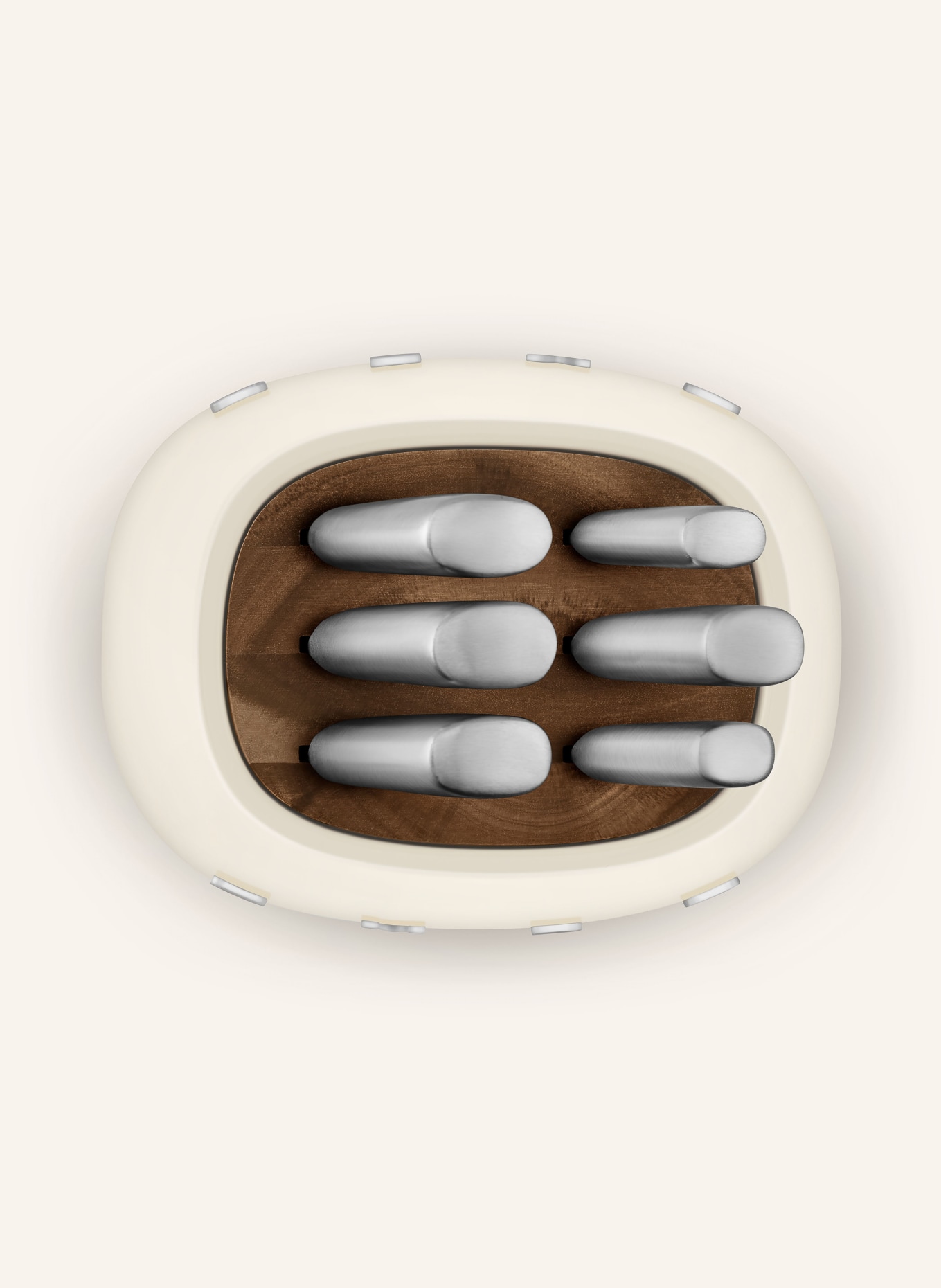 SMEG 7-piece Knife block KBSF02: CREAM