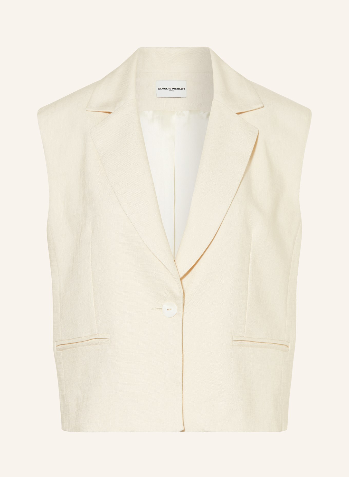 CLAUDIE PIERLOT Blazerweste, Farbe: CREME (Bild 1)